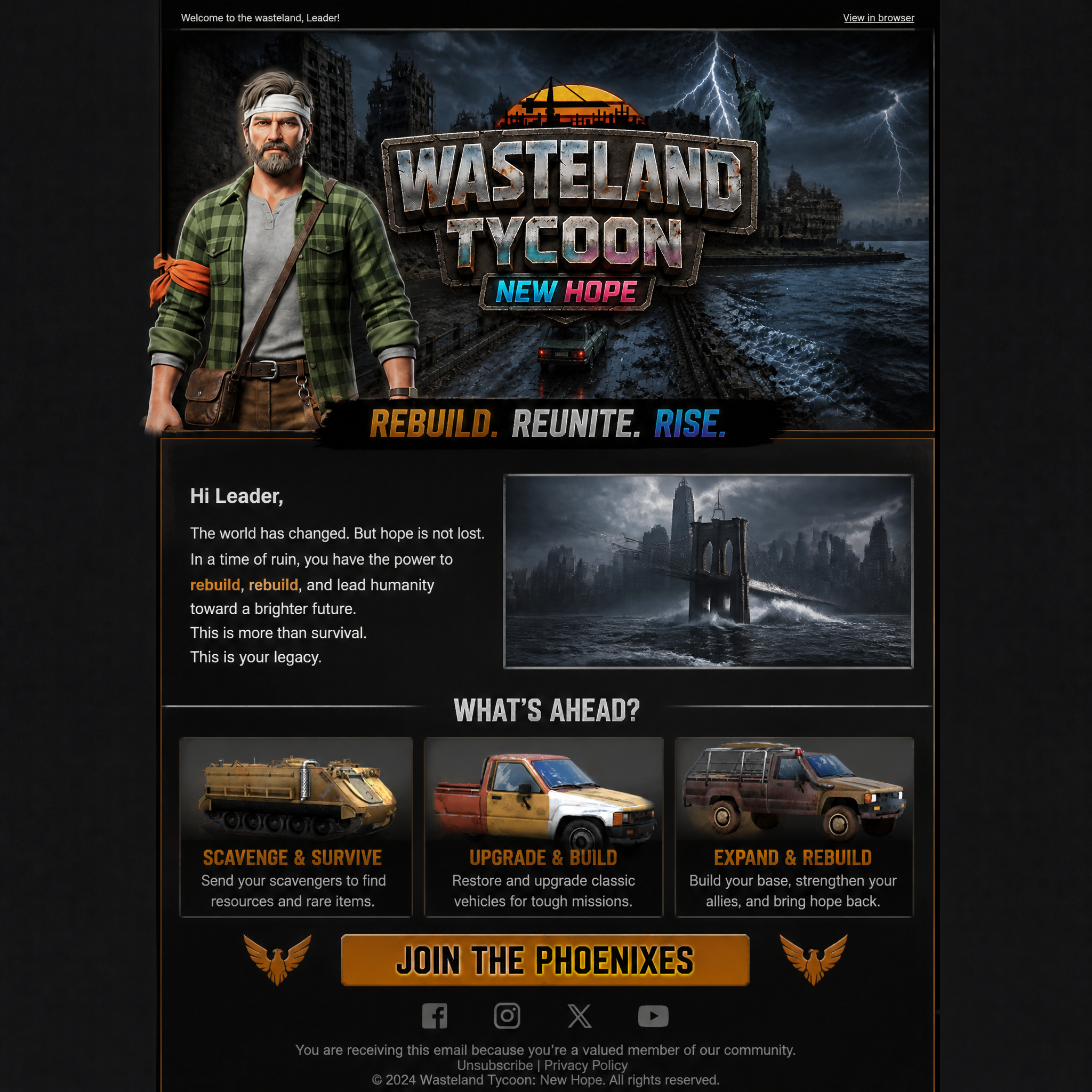 Newsletter #001 — Welcome to the wasteland newsletter